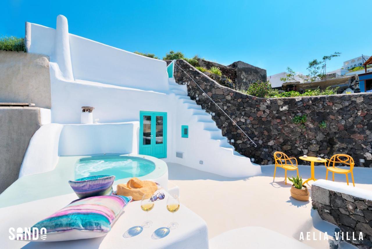 Sando Traditional Cave Villas With Jacuzzi And Sea View Vourvoulos Екстер'єр фото