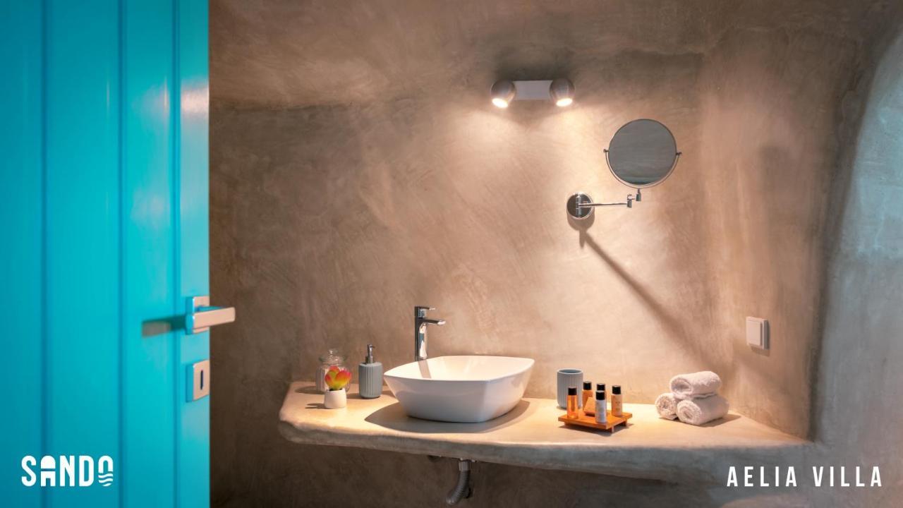Sando Traditional Cave Villas With Jacuzzi And Sea View Vourvoulos Екстер'єр фото